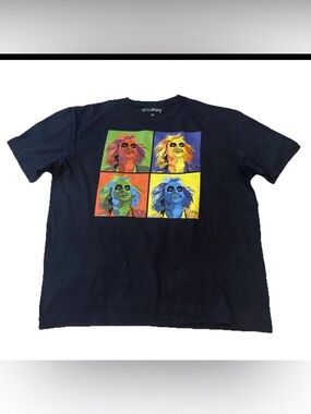 Tee fury Men’s Black XL beetle Juice Short Sleeve Pop Art T-Shirt Made In USA